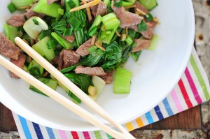 ginger beef stirfry
