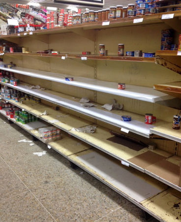 empty shelves in venezuela