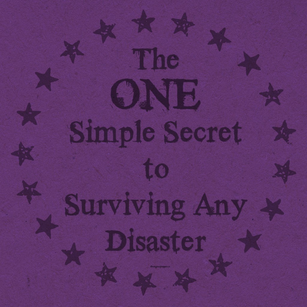 The one simple secret to surviving any disaster